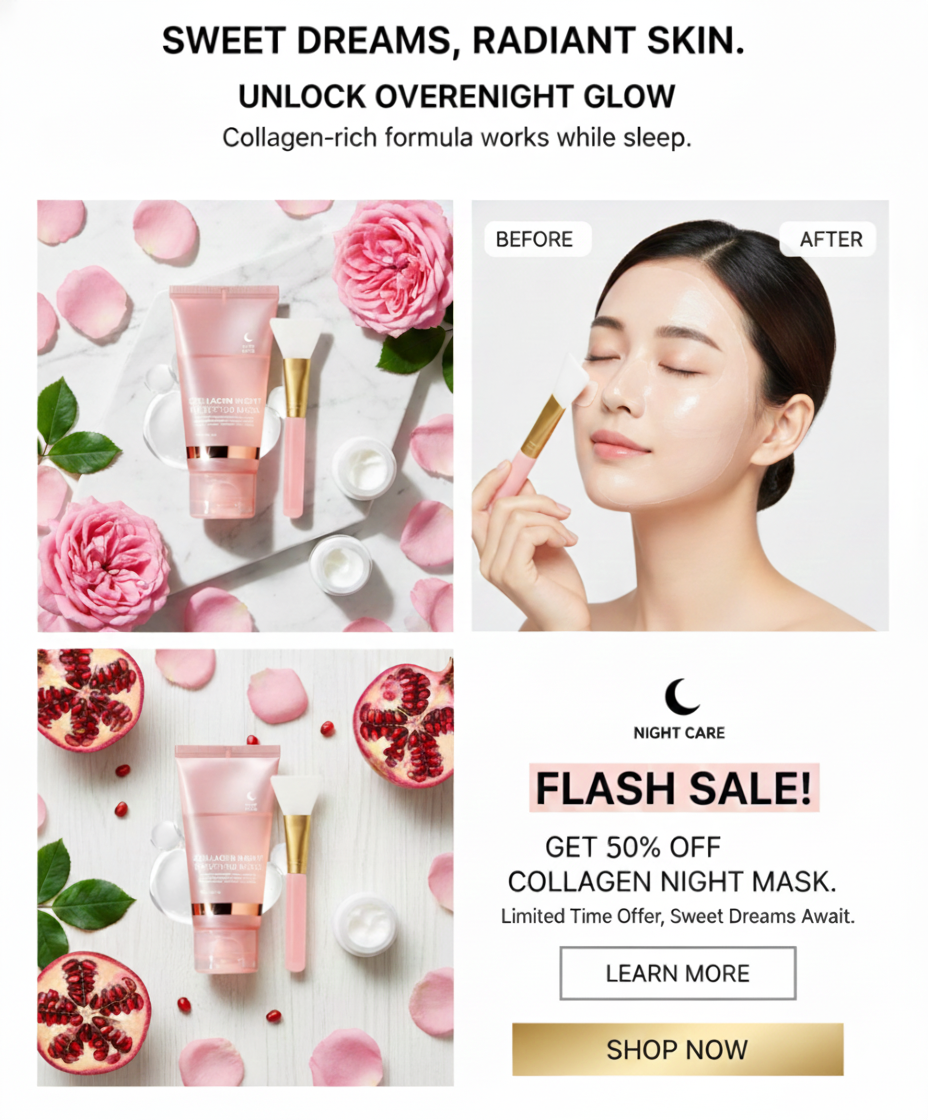 Collagen Night Wrapping Facial Mask