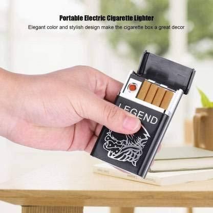 Stylish 2 in 1 USB Rechargeable Cigarette Case with Lighter