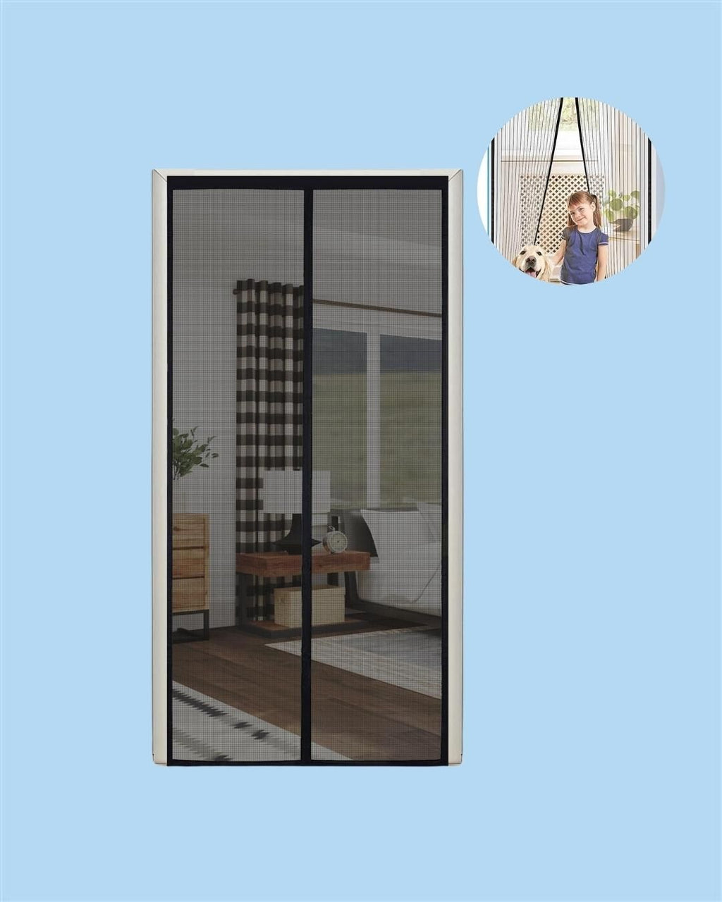Mesh Screen Magnetic  Mosquito Door Curtain