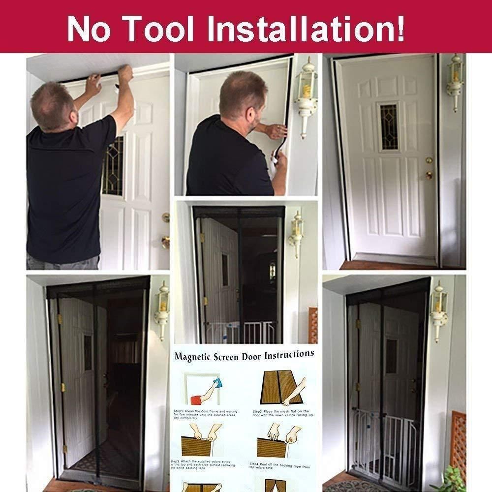 Mesh Screen Magnetic  Mosquito Door Curtain