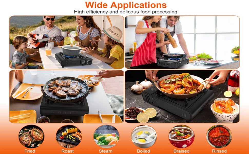 2 IN 1 Mini Portable Gas Stove