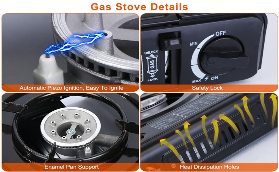 2 IN 1 Mini Portable Gas Stove